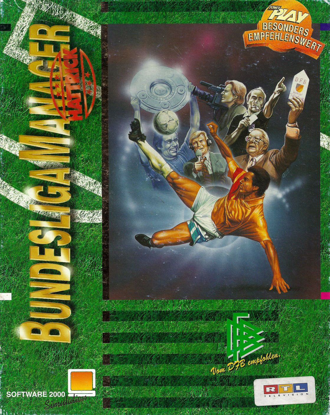 Bundesliga Manager Hattrick box art for Amiga
